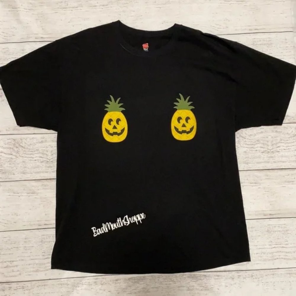 *Backstitch Bruja Pinaween Pineapple Pumpkin JOL Summerween Chi-Tees T-Shirt